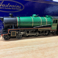 2nd Hand - STEAM LOCOMOTIVE NSWGR C36 class - 3640 Green Livery   DC Model- Austrains Models