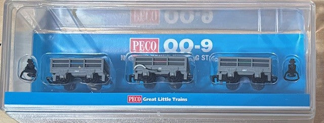 Peco - 00.9 - Narrow Gauge - 2 Ton Slate Wagons Unbraked (2) Braked (1)