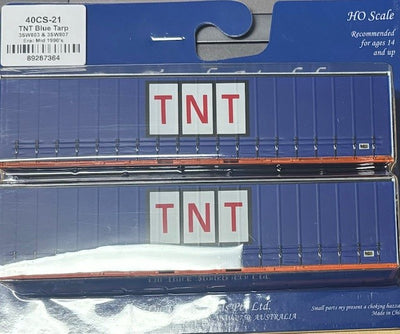 On Track Models - TNT Blue Tarp Era: Mid 1990's Container no 3SW803 & 3SW807