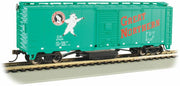 Bachmann -  Track Cleaning 40' Boxcar w/Removable Dry Pad - Ready-to-Run -- Great Northern #27429 (Jade Green, Standing Rocky Logo)