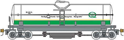 Bachmann - Track Cleaning Tank Car - Ready to Run - Silver Series(R) -- Quaker State #783 (white, green)