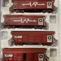 VBBY Louvered Van - Pk, VLV31  Large VR & V/line Blue Circle Cement Logos - Wagon Red Auscision VLV31 -2nd hand