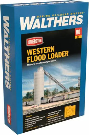 Walthers:  Western Coal Flood Loader -- Kit - 32 x 4-1/2 x 16" 81.3 x 11.4 x 40.6cm, Conveyor Sections: 7-1/16" 18cm