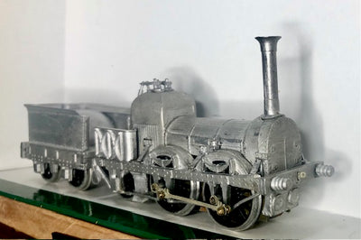 White metal 0-4-2 LOCOMOTIVE with Tender OO scale model partly built in running order