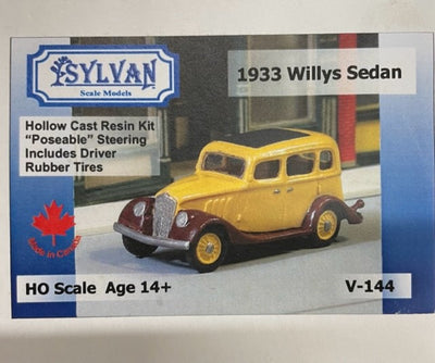 1/87  Sylvan Scale Models - 1933 Willys Sedan  HO Car Kit