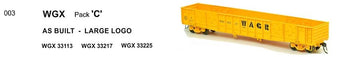WGX 003 Models : WAGR WGX OPEN WAGON as built -LARGE LOGO Pk C.