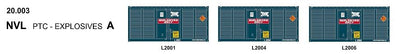 SDS Models: 20' Foot Containers:  Triple Packs NGD A - EXPLOSIVES