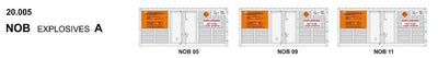 SDS Models: 20' Foot Containers: NOB - A - EXPLOSIVES  (20.005)