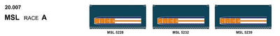 SDS Models: 20' Foot Containers:  Triple Packs: MSL A - RACE (20.007)