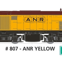 800 class No 807 DC Powered - Locomotive  in ANR YELLOW SOUTH AUSTRALIAN  RAILWAYS : SDS Models NOW AVAILABLE