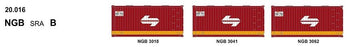 SDS Models: 20' Foot Containers: Triple Packs: NGB B - SRA (20.016)