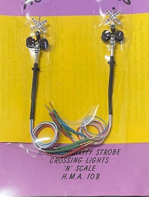 HMA 108 High Visibility Strobe crossing Lights 'N"Scale