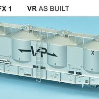 SDS Models: Victorian Railways: FX / VPFX: Bulk Flour Wagon: VR 60's: Single Pack FX1