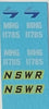 Ozzy Decals Brake Van : Guards Brake Van: L7 &  NSWG Logos: MHG 11750