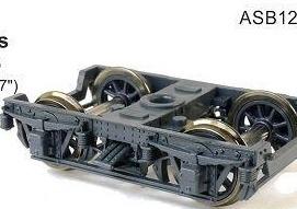 123, 2AD Bogie with Spoked Wheels: HO-Scale: ASB123- SDS Models: Bogies: