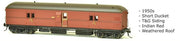 SDS Models: EHO1991 Indian Red Express Brake Van, T & G Siding -  Weathered Roof. #012 **