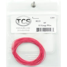 TCS #1209 : 10ft 32awg - Red