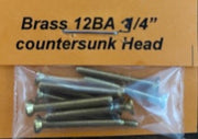 12BA COUNTERSUNK 3/4 inch SCREWS Qty 10