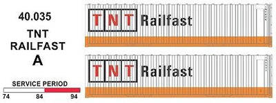 SDS Models:40' Jumbo Containers: Twin Packs: TNT Railfast PKA : 40.035