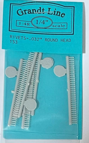 Grandt Line - Riverts - .32'round head 1/4'Scale (153)