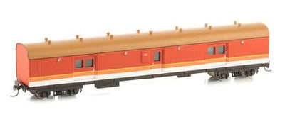 LH0 1621 CANDY with NAVY ROOF passenger brake van of the N.S.W.G.R. : Casula Hobbies RTR MODELS.