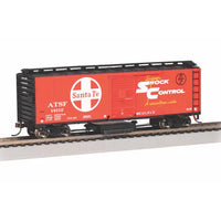 Track Cleaning 40' Box Car Santa Fe(Shock Control)  - Ready to Run Bachmann