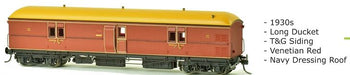 EHO SDS Models: 1930's EHO1985 Venetian Red NSWGR Passenger Express Brake Van **  #001