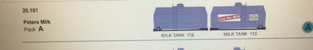 ICX Containers SDS Models: NSWGR: Peters Milk; Containerized milk tank; Twin Pack A #20-101