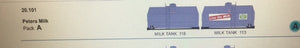 ICX Containers SDS Models: NSWGR: Peters Milk; Containerized milk tank; Twin Pack A #20-101