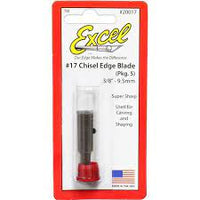 Excel Hobby Precision Blades #17 Small Chisel edge Blade 5 pcs #20017