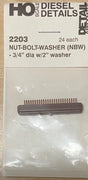 DETAIL ASSOCIATES - 2203 - Nut-Bolt-Washer (NBW) 3/4" dia w/2"washer