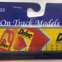5A. 40' Curtain Sided Containers "Drive " — ST303 (V2) On Track Models:  (1 PACK)  #40CS-23