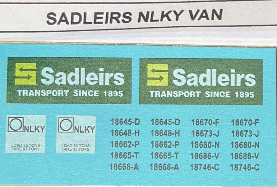 SOAK 264 - Sadleirs NLKY Van