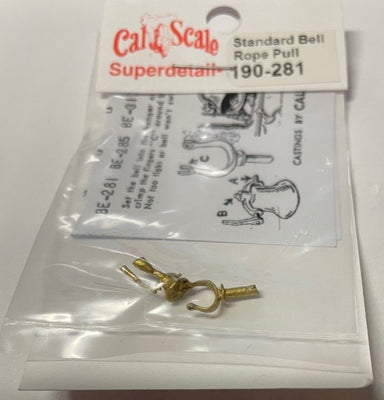 CAL-SCALE 190-281 HO - Standard Bell Rope Pull Brass Casting.*