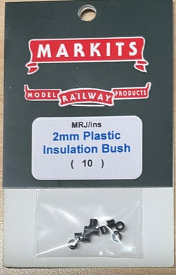 BUSH - 2MM PLASTIC INSULATION BUSH (10) MARKITS. MRJ/ins