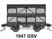 Good's Train: GSV 4 Wheel Sheep Van : Pack of four : No's 26566, #26573, #26579, #26585.