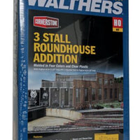 Walthers: 3-Stall Modern Roundhouse Addition -- Kit - 16 x 20-1/8 x 5-1/2" 40.6 x 51.1 x 14cm