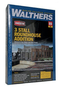 Walthers: 3-Stall Modern Roundhouse Addition -- Kit - 16 x 20-1/8 x 5-1/2" 40.6 x 51.1 x 14cm