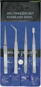 Excel 4-pc Tweezer set Point Tweezers #30416