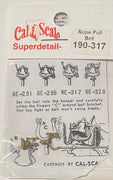 CAL-SCALE 190-317 HO -  Rope Pull Bell Brass Casting.*
