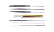 Proedge - #53610 - 6 Assorted Files w/Handle - 5 1/2'long, 1/8'shark cut #2