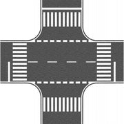 60712 Noch: Crossing, Asphalt, 22 x 22 cm 60712