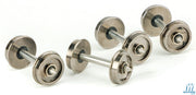CHW 41 -  DISC - 23.8mm axles X 10.5mm dia, Disc Wheels HO pack of 8, Casula Hobbies