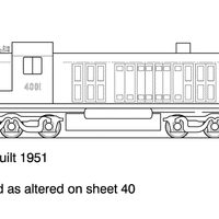 40 class AIA-AIA Hood Alco HO Data Sheet drawing NSWGR locomotiv