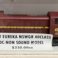 Eureka Models 40 Class 4011 Locomotive Diesel INDIAN RED  of the NSWGR ,WITH  DC