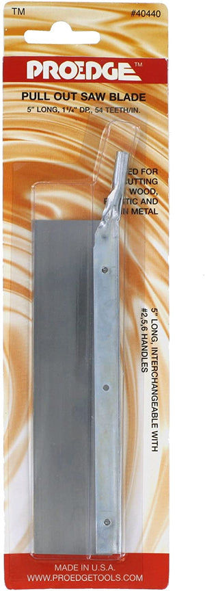 Excel Hobby "Proedge Brand" - #40440 - Pull out saw blade 5" long, 3/4'' deep 42 teeth/in