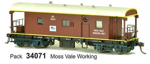 JHG SDS Models: Guards Van JHG 34071 with L7 logo with MOSS VALE WORKING ONLY.