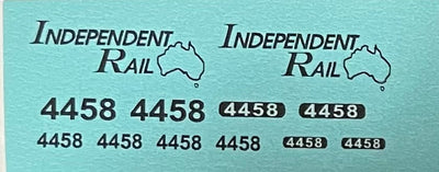 4458 Independent Rail with Map of Australia nswr 44 class Locomotive - CHSK75-A - Ozzy Decals