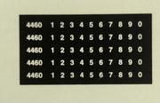 44 Class HEAD BOARD LOCOMOTIVE NUMBERS #44HBN : Ozzy Decals: