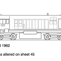 45 Class Co-Co Hood Goodwin HO Data Sheet drawing NSWGR locomotive